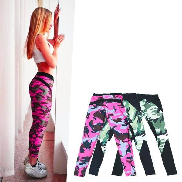 Ladies' Push Up Body Sculpting Camo Leggings - 3 Variants - FeetyWeety