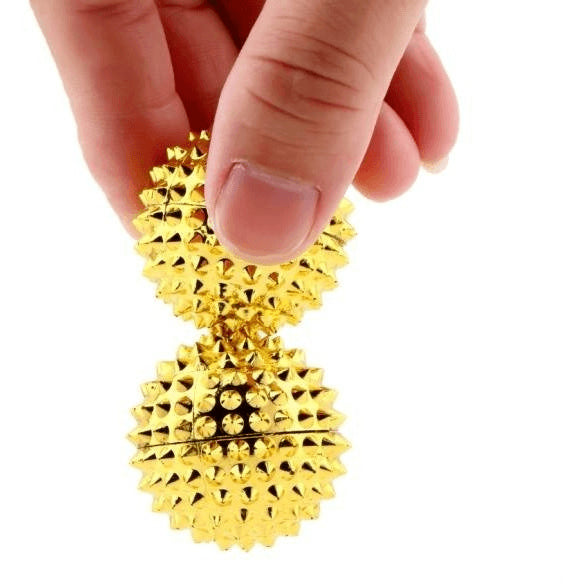 Magnetic Acupressure Gold Stimulation Balls - FeetyWeety
