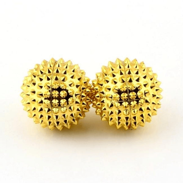 Magnetic Acupressure Gold Stimulation Balls - FeetyWeety