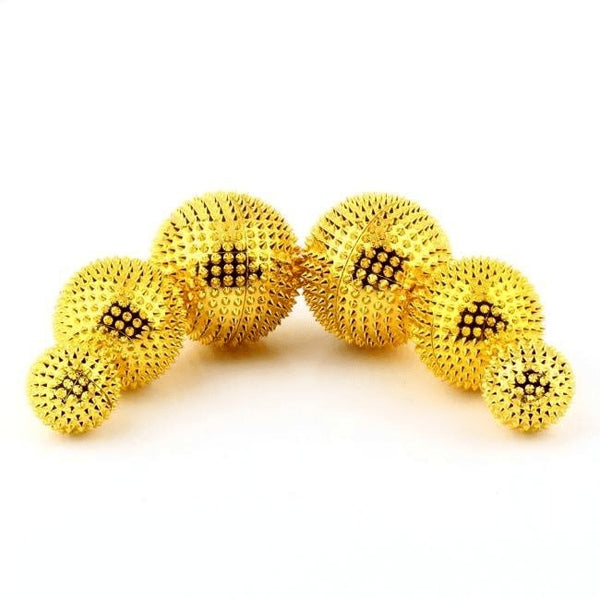 Magnetic Acupressure Gold Stimulation Balls - FeetyWeety