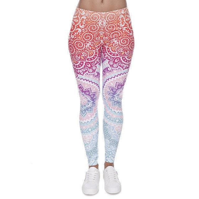Full Body Sculpting Bohemian Ladies' Leggings - 7 Variants - FeetyWeety
