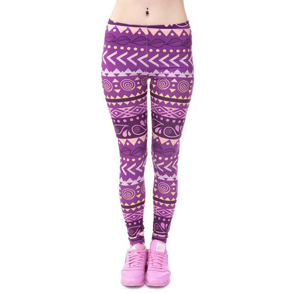 Full Body Sculpting Bohemian Ladies' Leggings - 7 Variants - FeetyWeety