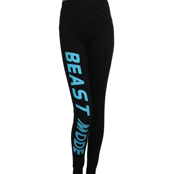 Beast & Mode Women Letters Printed Slim Leggings