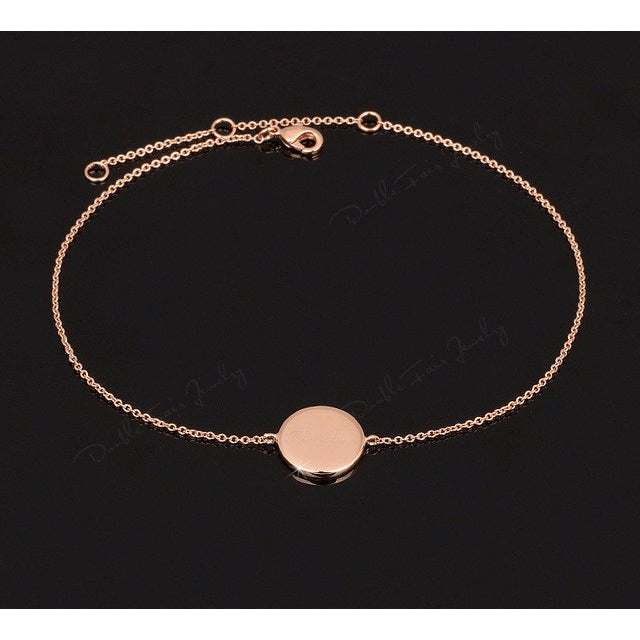 Fine Rose Gold Plated First Love Anklet - FeetyWeety