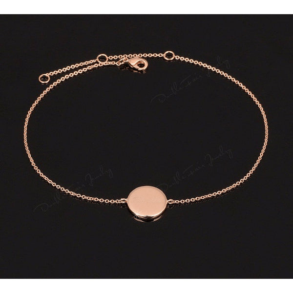 Fine Rose Gold Plated First Love Anklet - FeetyWeety
