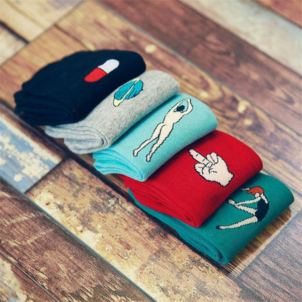 Iconic Ladies' Cool Organic Cotton Socks - 10 Variants - FeetyWeety