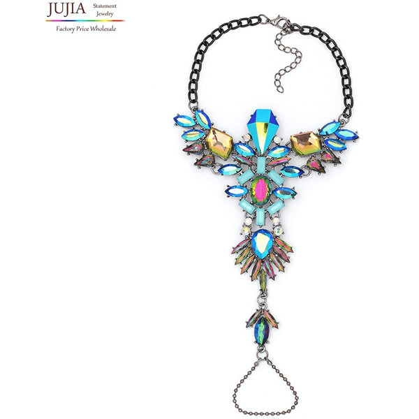 Valkyrie Queen Crystal Rhinestone Ankle Bracelet - FeetyWeety