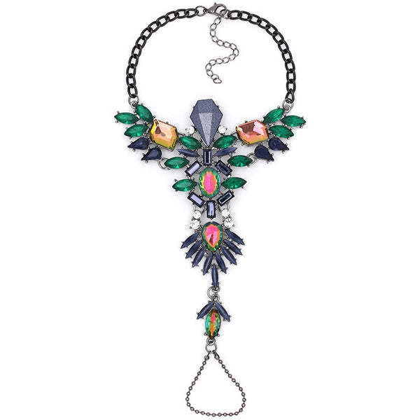 Valkyrie Queen Crystal Rhinestone Ankle Bracelet - FeetyWeety