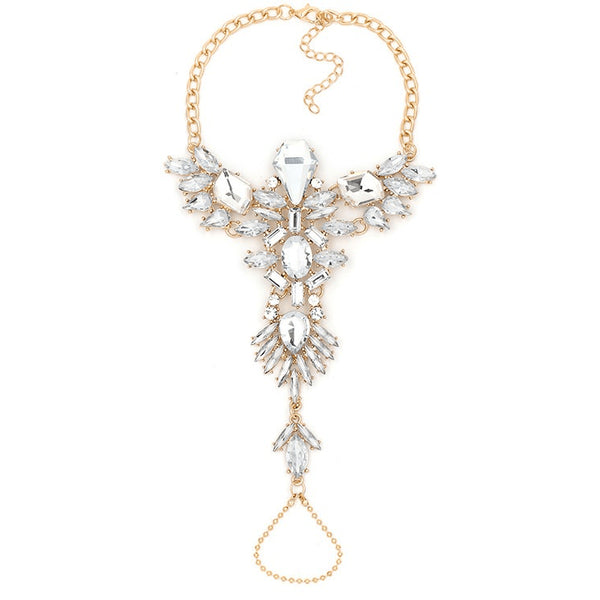 Valkyrie Queen Crystal Rhinestone Ankle Bracelet - FeetyWeety