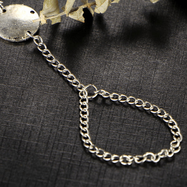 Silver Multi Chain Fine Bohemian Vintage Anklet - FeetyWeety