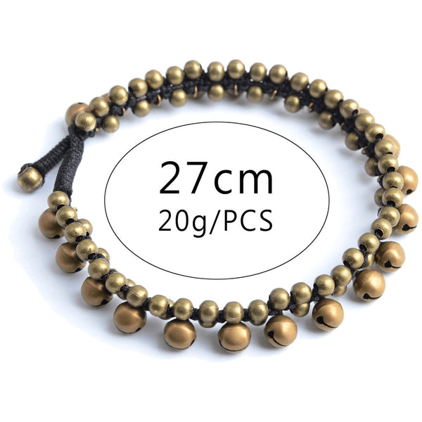Vintage Brass Jingle Anklet - FeetyWeety