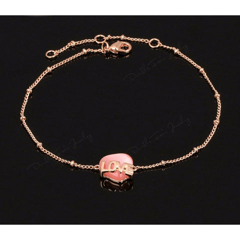Rose Gold Plated Love Opal - FeetyWeety