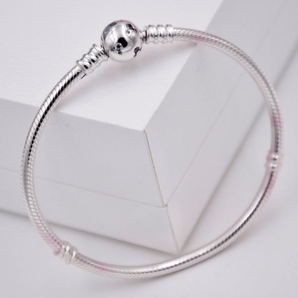 Sterling Silver Minnie Mouse Smooth Chain Ankle Bracelet - 925 - FeetyWeety