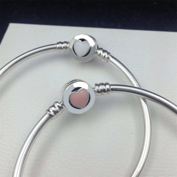 Sterling Silver Gentle Crystal Heart Anklet - 925 - FeetyWeety