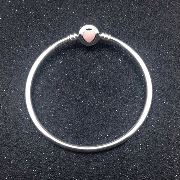 Sterling Silver Gentle Crystal Heart Anklet - 925 - FeetyWeety