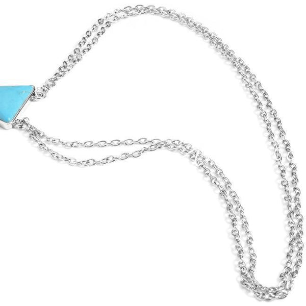 Sexy Threaded Triangular Turquoise Body Chain - FeetyWeety