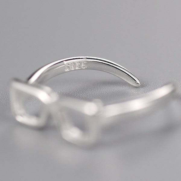 Sterling Silver 'Le Me' Glasses Toe Ring - 925 - FeetyWeety