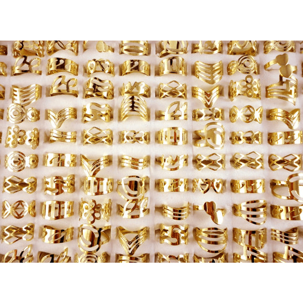 Mixed Toe Ring Gold Set - 20 Pieces - FeetyWeety