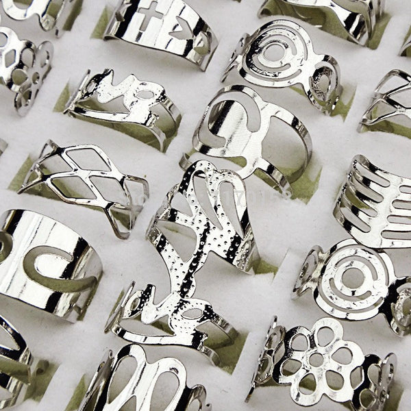 Silver Toe Ring Vintage Set - 20 Pieces - FeetyWeety
