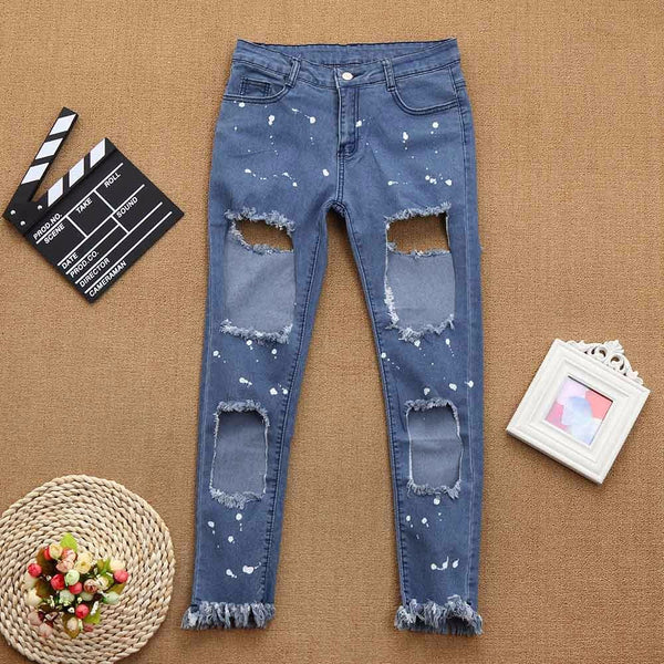 Girl You Got It Rip Denim Jeans