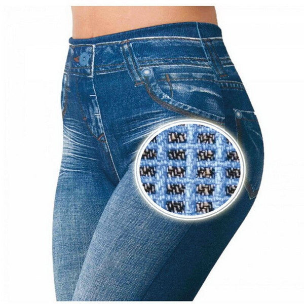 Ladies' Shape Up Denim Jeans Design Jeggings - 3 Variants - FeetyWeety