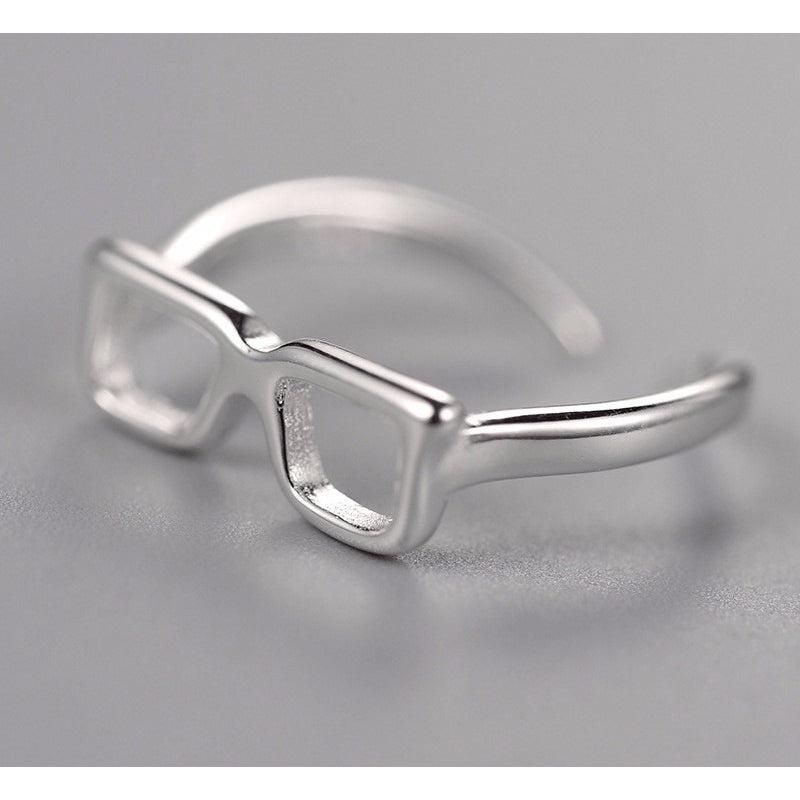 Sterling Silver 'Le Me' Glasses Toe Ring - 925 - FeetyWeety